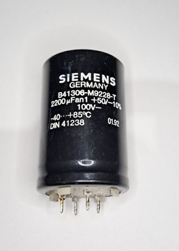 100V 2200uF B41306-M9228-T SIEMENS kondensator elektrolityczny 35x55mm 