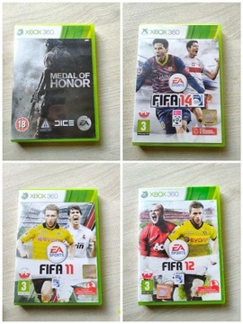 Gry na XBOX 360. Fifa 11/12/14, Medal of Honor.