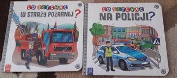 Książeczki co slycha w strazy pożarnej i policji 