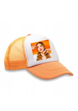 czapka z daszkiem pomarańczowa julia żugaj