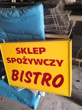 baner reklamowy podświetlany dwustronny