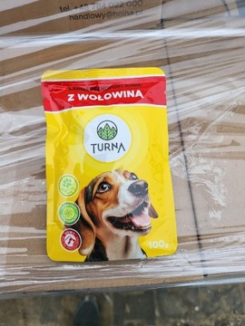 24x karma dla psa Mokra TURNA 100 g wołowina