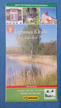 Gmina Dębowa Kłoda i okolice mapa 