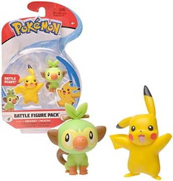 Pokemon Battle Figure Pack Grookey + Pikachu