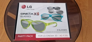 Okulary 3D LG AG-F315 nowe + szmatka