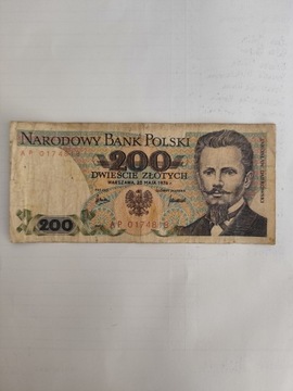 Banknot 200 zł 1976