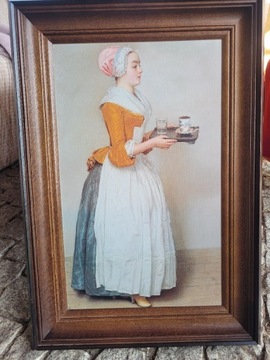 Obraz dziewczyna  czekoladką  Von Jean  Etienne 
