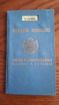 PASZPORT  ROMANIA 1938 ROK 