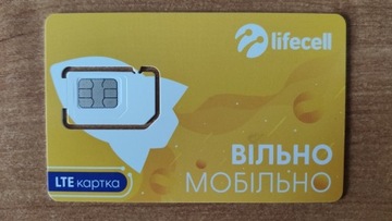 Ukraińska karta SIM LIFECELL 0 UAH Aktywna