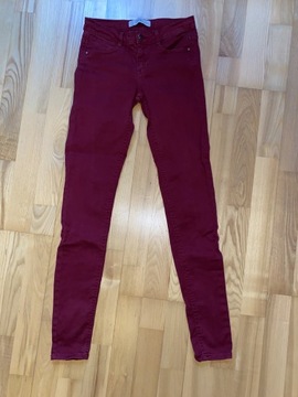 ZARA SPODNIE DAMSKIE SLIM -34