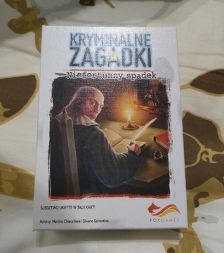 Escape room kryminalne zagadki niefortunny spadek