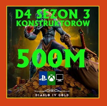 Diablo 4 NOWY SEZON Gold D4 Złoto PC XboX PS