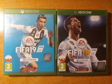 Sprzedam komplet gier fifa 18, 19 xbox one