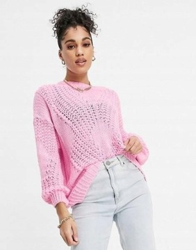 Sweter NaaNaa, różowy S/M 