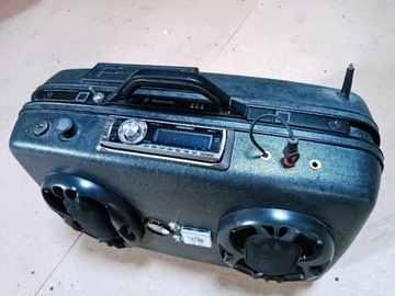 Boombox samorobka walizka muzyka sprzęt granie
