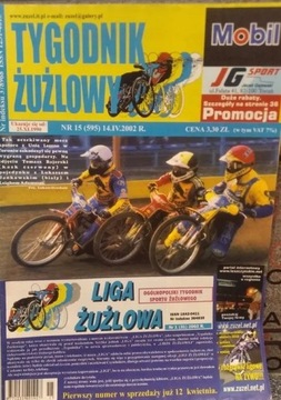 Żużel Speedway Tygodnik Żużlowy numer 15 /2002 rok