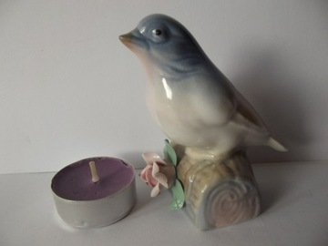 figurka ptak REQUENA rzeźba porcelana