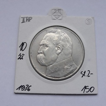 Moneta 10zł Piłsudski 1936 - srebro 2 RP nr.25/9