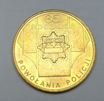 Moneta 2 zł 85-lecie Policji - 2004 rok