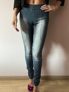KappAhl legginsy jeansowe rozmiar 32 XXS