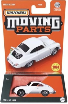 Matchbox PORSCHE 356A MOVING PARTS bialy