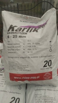 Ekogroszek Karlik 50x20kg z dostawą...