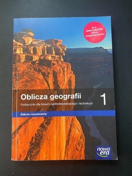 Książka- Oblicza geografii 1 zakres rozszerzony, nowa era