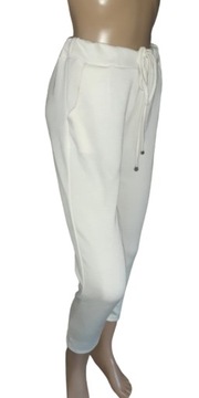 Włoskie elastyczne spodnie L/XL