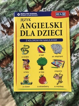 Angielski dla dzieci z naklejkami rea-sj