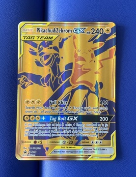 Karta Pokemon JUMBO Pikachu&Zekrom GX #SM248