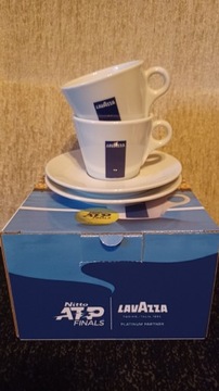 Lavazza filiżanka spodek x2 limitowana tenis