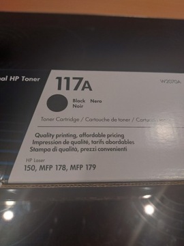 Toner HP 117A black oryginalny