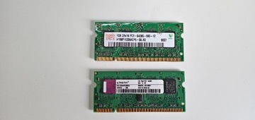 RAM DDR2 HYNIX- KINGSTON 1GB X 2 SZTUKI