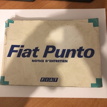 Fiat Punto ksiàżka serwisowa