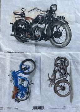 Papier ryżowy Motocykle 210x297