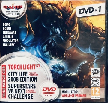 Gry CD-Action 2x DVD nr 190: Torchlight, City Life