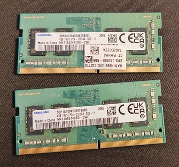 RAM 2x4GB DDR4 3200MHz Samsung (M471A5244CB0-CWE)