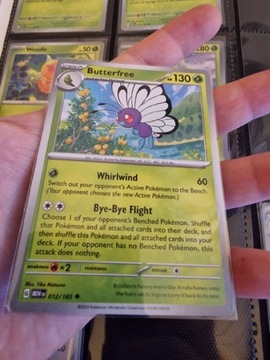 Karta Pokemon Butterfree (MEW 012) 151 MEW