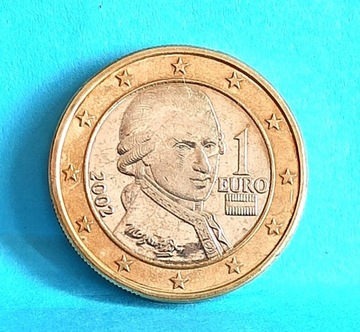 1 euro obiegowe 2002 r. Austria