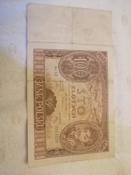 100 złotych 1934 banknot