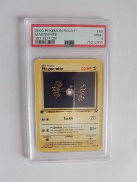 Magnemite Rocket 1st Edition PSA 9