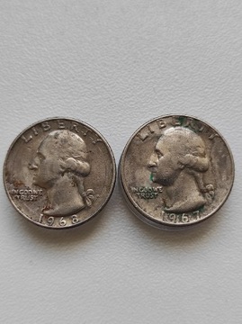 Quarter dollar USA 1967 i 1968