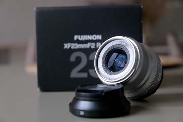 Obiektyw Fujinon XF 23mm f2 + filtr szary zmienny