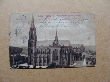 Pocztówka z Raciborza wysłana w 1912 roku