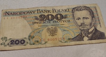 Banknoty PRL 200,100,50 ,20zl