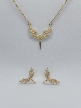 Zestaw / komplet biżuterii - błyszczący anioł