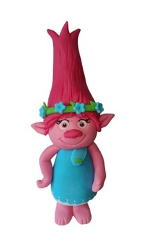 Figurka na tort tolle POPPY trolls masy cukrowej 