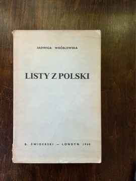JADWIGA WRÓBLEWSKA LISTY Z POLSKI 1960