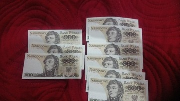 Banknoty 500zl PRL