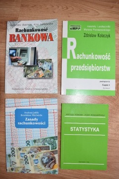 Zestaw 4 książki Zasady Rachunkowości, Statystyka